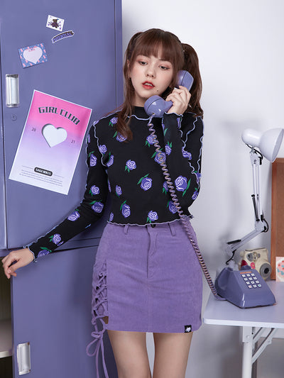 Falda Pantalón de Pana Elástica con Levanta Glúteos - Image 2