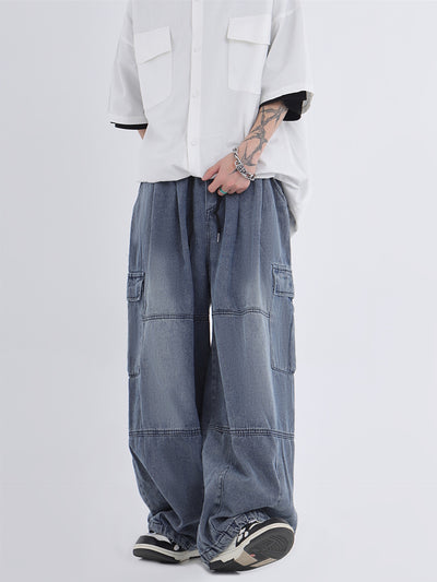 Jeans de Trabajo Holgados Efecto Desgastado - Image 33