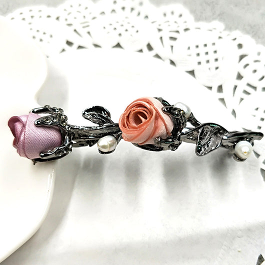 Pinza para Cabello con Diseño de Rosa y Estrás - Image 30