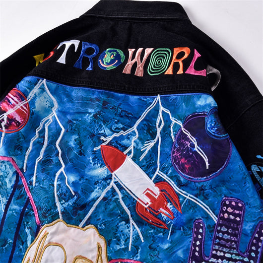 Chaqueta Denim Bordada Invincible Heavy Industries - Image 7