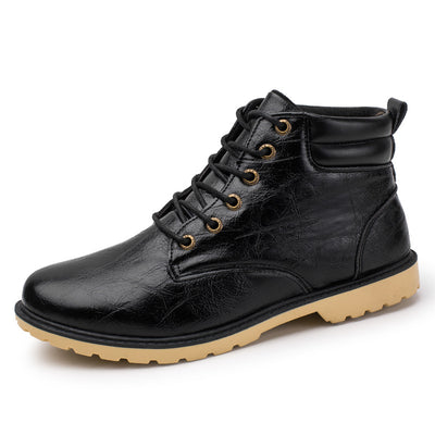 Botas Martin de Caña Alta Estilo Británico con Suela Gruesa y Algodón - Image 10