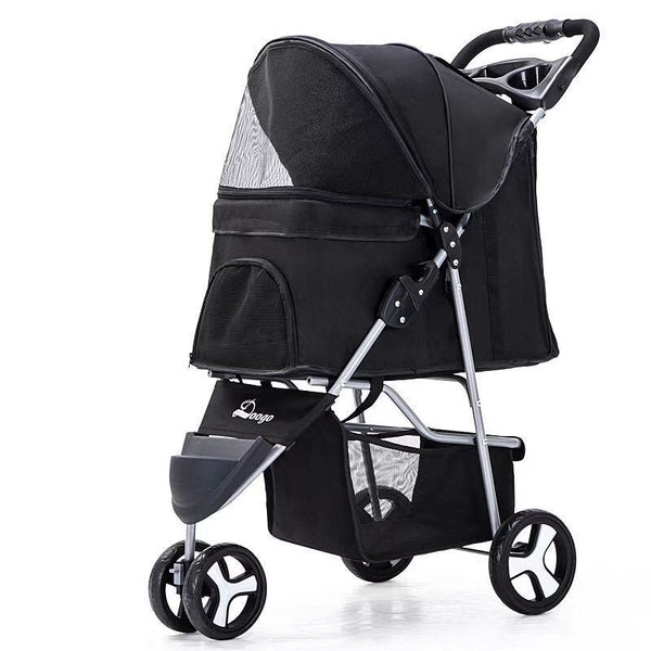 Carrito Plegable para Mascotas - Cómodo y Portátil para Perros y Gatos