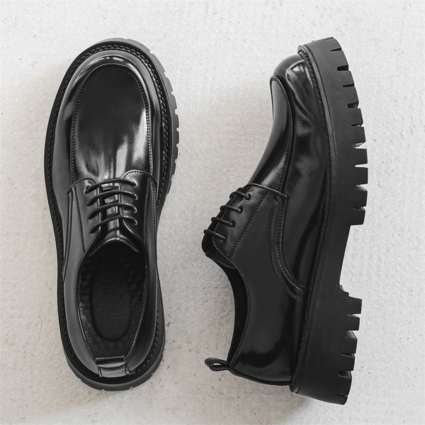 Zapatos Casuales de Cuero con Suela Elevada para Hombre - Image 6