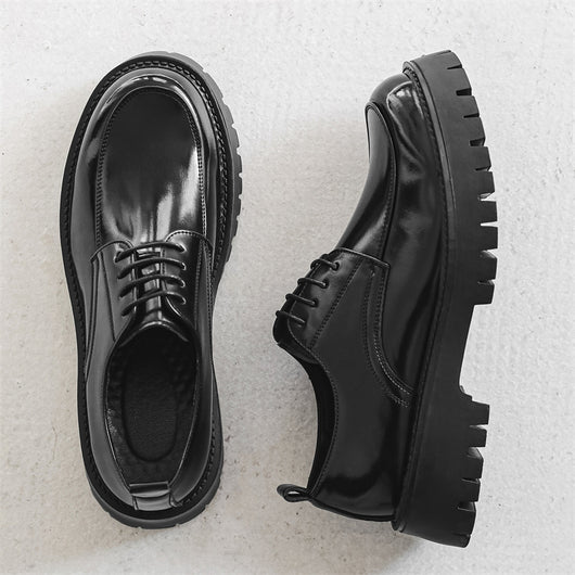 Zapatos Casuales de Cuero con Suela Elevada para Hombre - Image 6