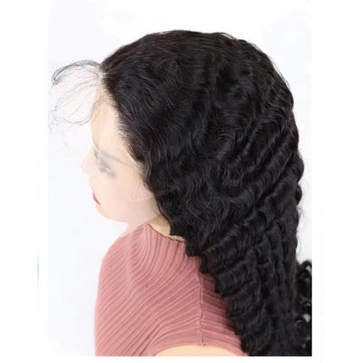 Peluca Frontal de Encaje Onda Profunda Cabello Humano - Image 8