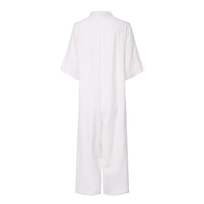 Jumpsuit Corto Elegante de Manga Corta para Mujer - Image 8