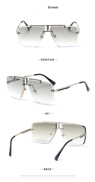 Gafas de Sol Cuadradas sin Marco para Hombre - Image 13