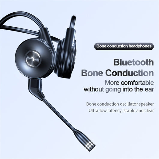 Auriculares de Conducción Ósea Bluetooth Estéreo con Correa Ajustable Desmontable - Image 18