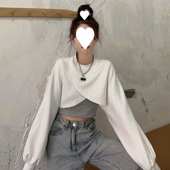 Conjunto de Dos Piezas: Suéter Irregular con Chaleco para Mujer