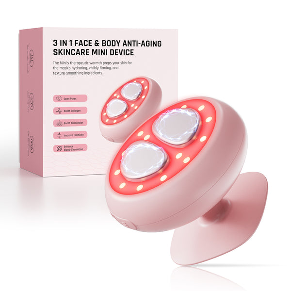Dispositivo de Belleza Facial con Microcorriente y 7 Colores LED