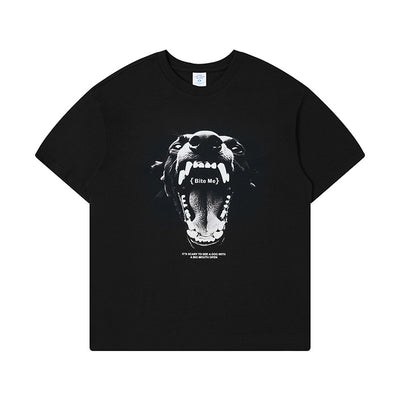 Camiseta Estampada Cabeza de Perro Americano para Hombre - Image 9