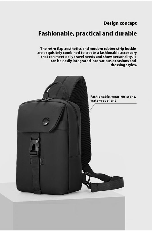 Mochila Casual de Gran Capacidad con Bolsa Pectoral - Diseño Moderno y Funcional - Image 23