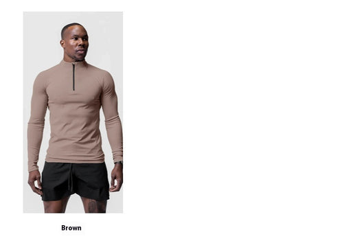 Playera Deportiva de Cuello Alto con Cierre Medio para Entrenamiento - Image 22