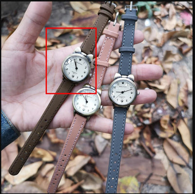 Reloj de Moda Gatito Bronce con Números para Estudiantes - Image 11