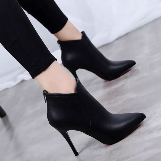 Zapatos de Tacón Puntiagudo Corto para Mujer
