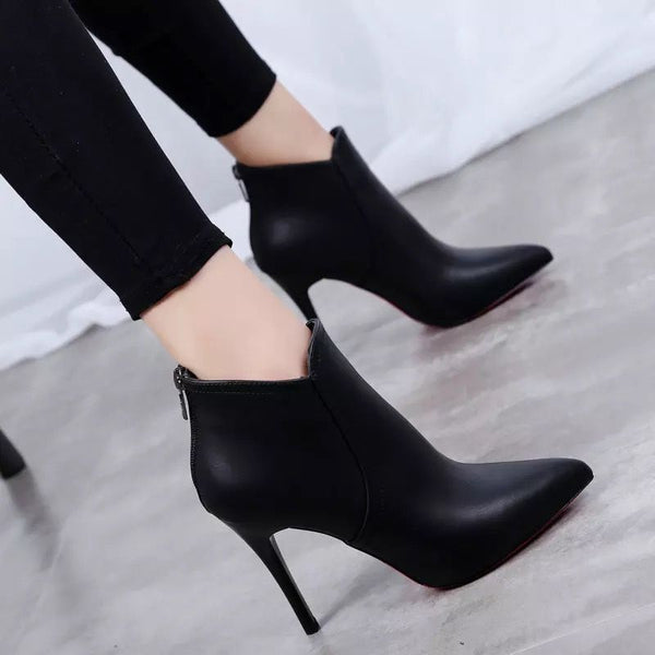 Zapatos de Tacón Puntiagudo Corto para Mujer
