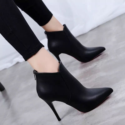 Zapatos de Tacón Puntiagudo Corto para Mujer