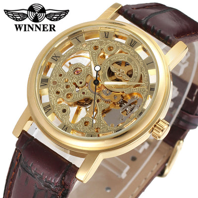 Reloj Mecánico Hombre Estilo Retro Romana con Diseño Hueco - Image 8