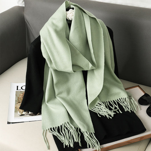 Pashmina Cálida de Color Sólido para Mujer - Chal Suave Estilo Cashmere - Image 72