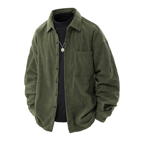 Abrigo Elegante Cuello Falso Dos Piezas para Hombre