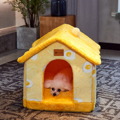 Casa Plegable para Perros y Gatos - Cama Térmica Desmontable Tipo Villa - Image 4