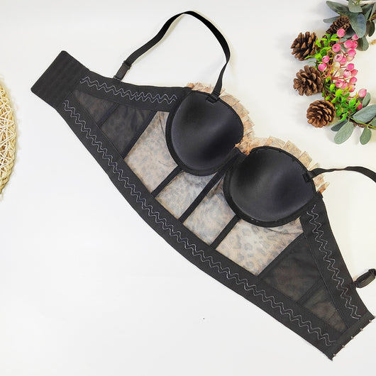 Sostén Tubo Estampado Leopardo con Levantamiento y Ajuste Personalizado - Image 23