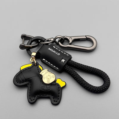 Llavero de Cuero Genuino Hecho a Mano - Diseño Minimalista y Personalidad