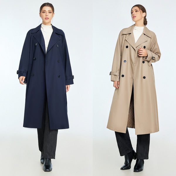 Abrigo Trench Elegante Talla Petite para Otoño e Invierno