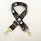 Black Flowers And Plants Gold Buckle