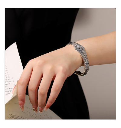 Pulsera Vajra Punk Plata para Hombre - Diseño Retro Personalidad - Image 10