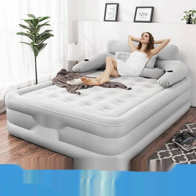 Cama Inflable Portátil con Respaldo Elevado y Acolchado Reforzado - Image 4