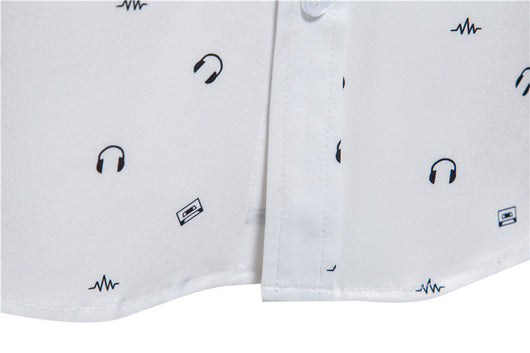 Camisa Estampada Blanca para Hombre - Diseño Moderno y Versátil - Image 15