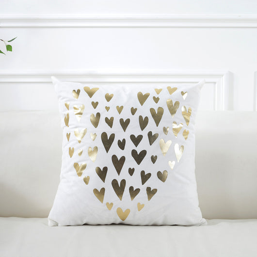 Funda de Almohada Dorada Super Suave para el Hogar - Image 13