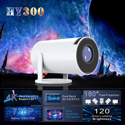 Proyector 4K Ultra HD H713 Inteligente para Hogar, Oficina y Conferencias