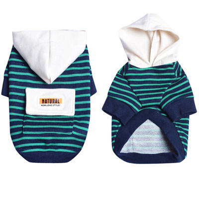 Suéter Deportivo con Capucha para Perros Pequeños - Diseño a Rayas - Image 2