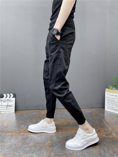 Pantalones Harem Tobilleros Ajustados de Cintura Elástica - Image 18