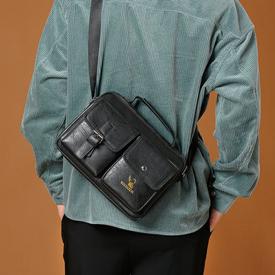 Bolsa Bandolera Horizontal de Gran Capacidad para Hombre