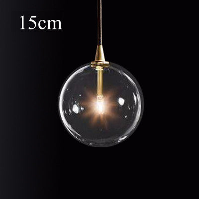 Lámpara de Araña Minimalista Esfera de Cristal Transparente - Image 6