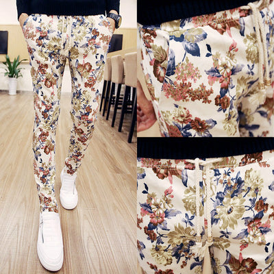 Pantalones Casuales con Estampado Floral para Hombre - Image 6