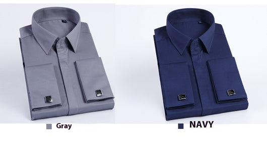 Camisa de Vestir para Hombre con Puños Franceses y Gemelos - Image 18