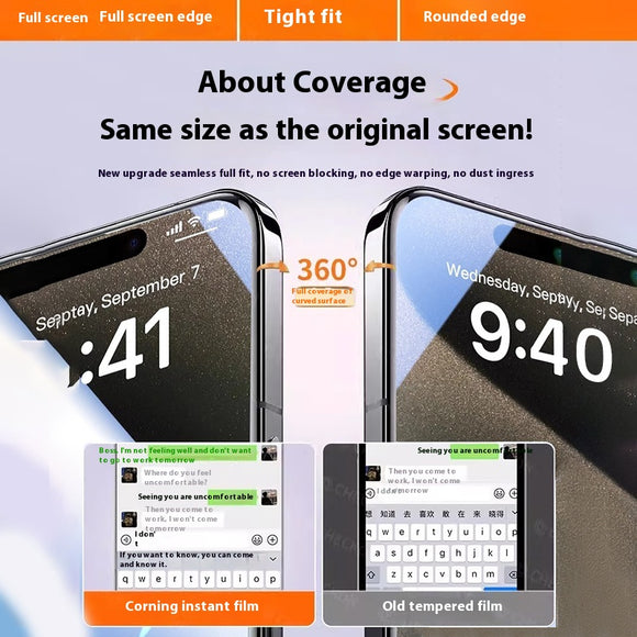 Protector de Pantalla Privado para iPhone 15 Pro Max - Cristal Templado Anti-Espías