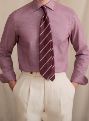 Camisa Business Casual Retro de Algodón con Cuello Windsor - Slim Fit Transpirable - Image 10