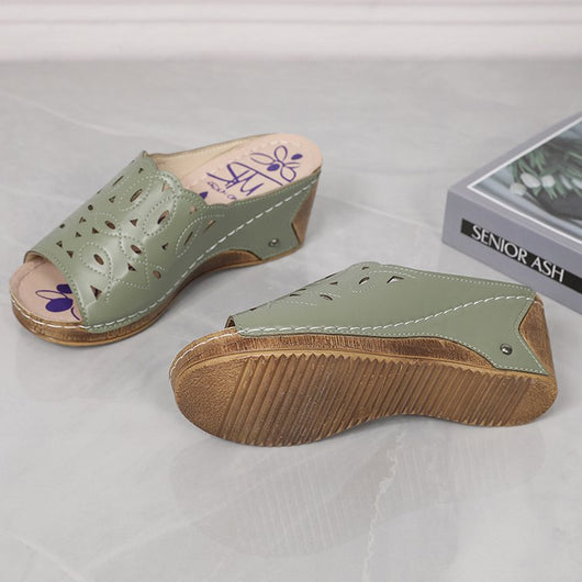 Sandalia Cuña Slip-On con Punta Abierta para Mujer - Image 32