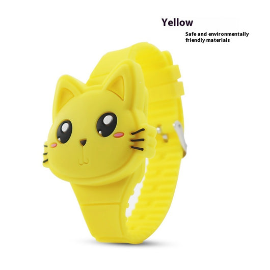 Reloj Infantil LED con Diseño de Dibujos Animados