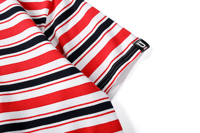 Playera de Rayas Contrastantes Manga Corta - Image 23