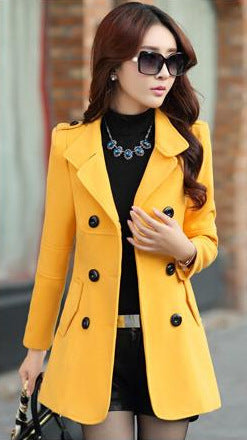 Abrigo de Lana para Mujer - Estilo Casual Otoño - Image 9