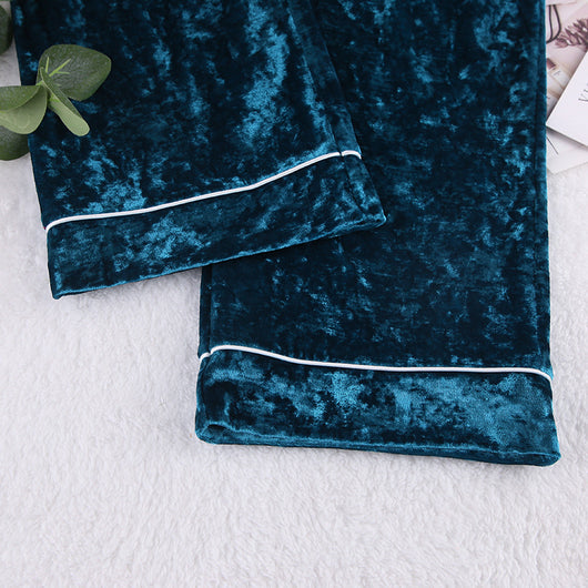 Pijama de Terciopelo Verde Diamondmax para Mujer - Image 13