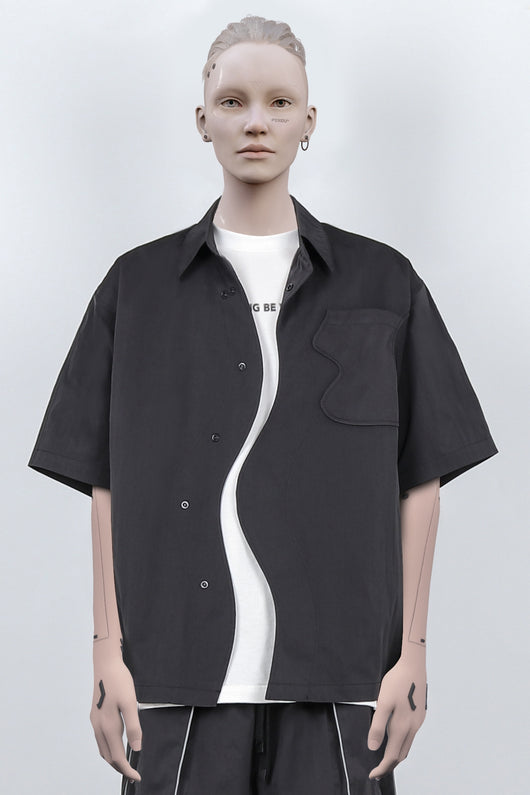 Camisa Suelta de Manga Corta con Diseño Retorcido - Image 8