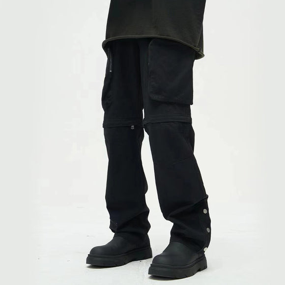 Pantalones Casuales Holgados con Bolsillos Grandes para Hombre