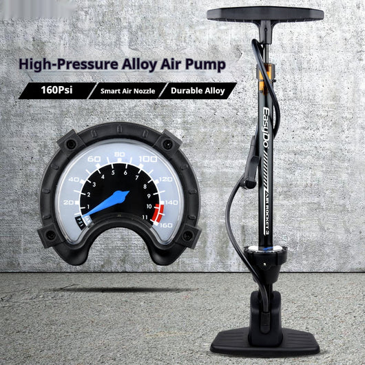 Inflador Vertical de Alta Presión para Bicicletas, Motos y Autos